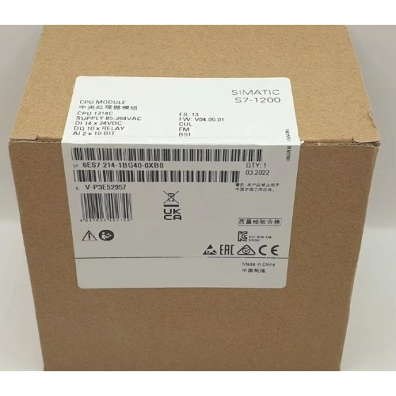 全新原装6ES7214-1BG40-0XB0 6ES7 214-1BG40-0XB0可编程控制器
