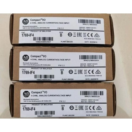 全新原装1769-IF4 / B CompactLogix 4-CH模拟输入模块