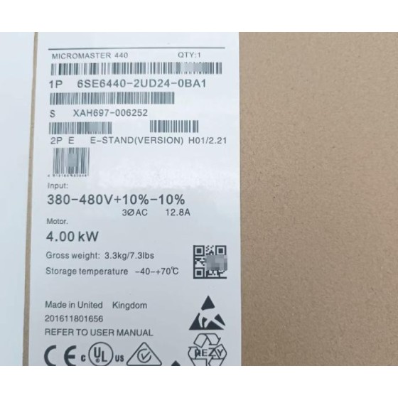 全新原装6SE6440-2UD24-0BA1 逆变器