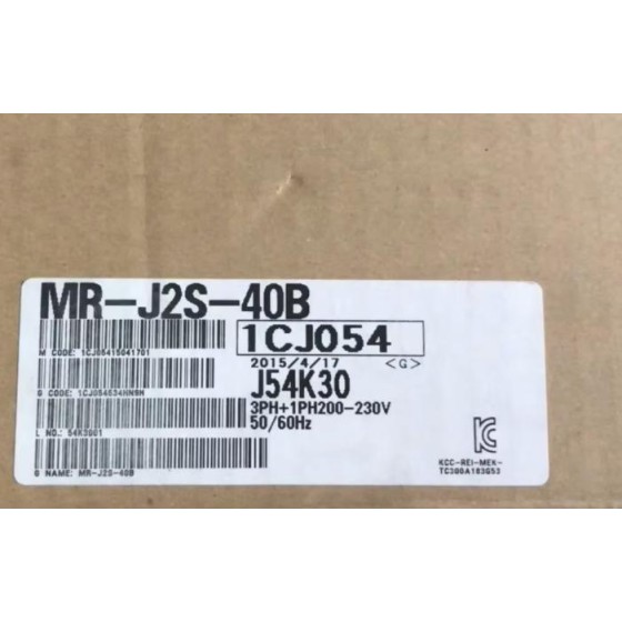 全新原装MR-J2S-40B交流伺服驱动器