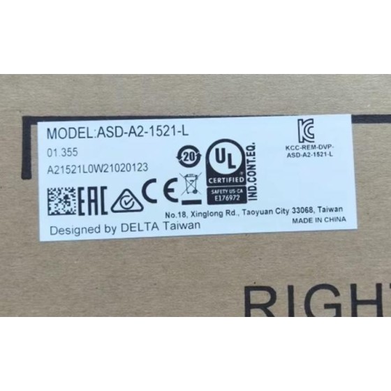 全新原装 ASD-A2-1521-L 伺服电机