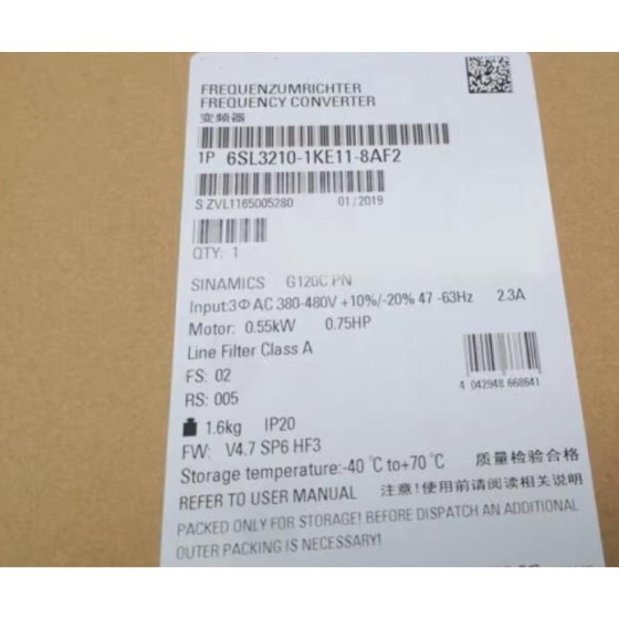 全新原装 6SL3210-1KE11-8AF2 逆变器