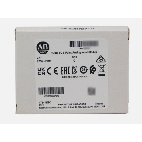 全新原装 1734-IE8C I/O 8 通道模拟电流输入模块