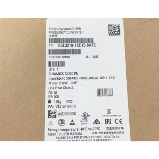 全新原装  6SL3210-1KE15-8AF2 SINAMICS 逆变器
