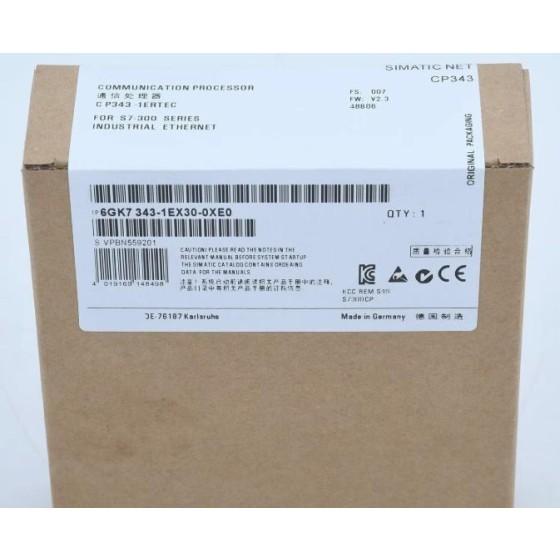 全新原装 6GK7 343-1EX30-0XE0 6GK7343-1EX30-0XE0 可编程控制器