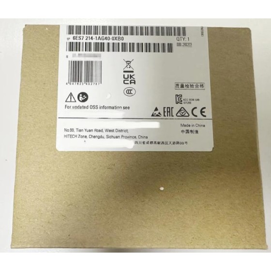 全新原装 6ES7214-1AG40-0XB0 6ES7 214-1AG40-0XB0 可编程控制器