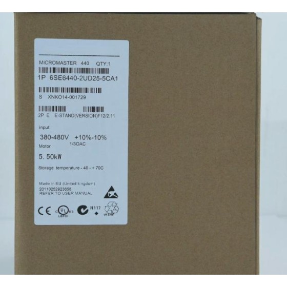 全新原装 6SE6440-2UD25-5CA1逆变器