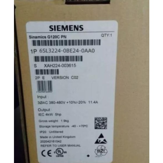 全新原装 6SL3224-0BE24-0AA0 逆变器