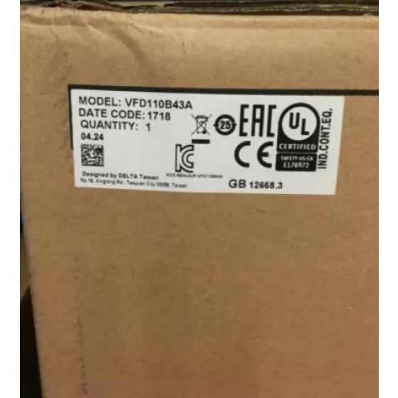 全新原装 VFD110B43A 逆变器 3 相 380V 11Kw 15HP 24A 400HZ