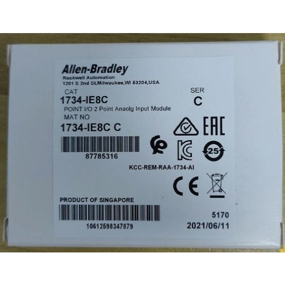 全新原装 1734-IE8C I/O 8点模拟输入模块