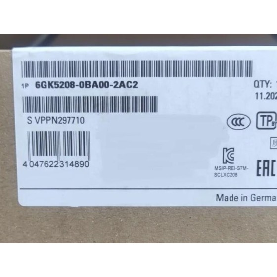 全新原装 6GK5208-0BA00-2AC2 6GK5 208-0BA00-2AC2 可编程控制器