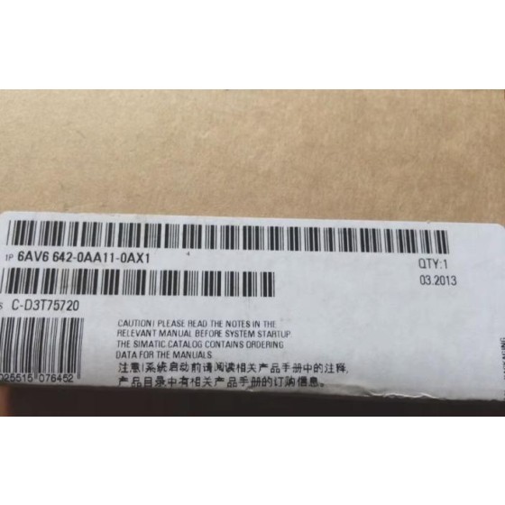 全新原装 6AV6642-0AA11-0AX1 6AV6 642-0AA11-0AX1 可视界面