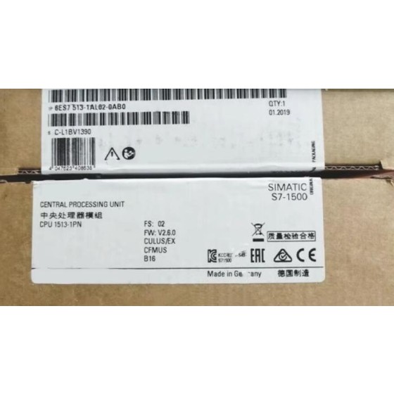 全新原装 6ES7513-1AL02-0AB0 6ES7 513-1AL02-0AB0 可编程控制器